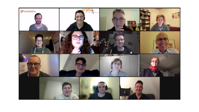 Zoom-Schalte, verschiedene Gründungsmitglieder